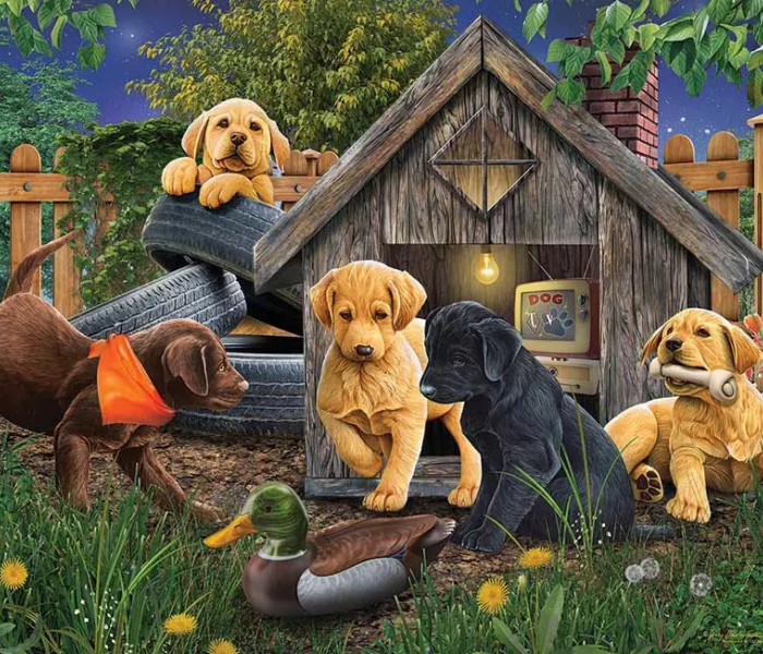 Puzzle - Cobble Hill - Lângă cușca câinelui