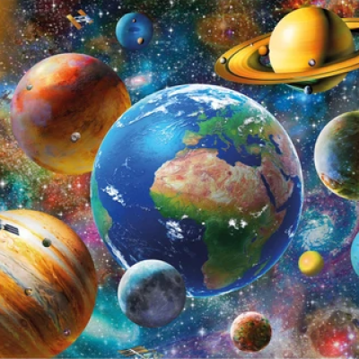 Planete - Puzzle luminos