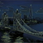 Puzzle - Dino - Amurg deasupra Tower Bridge - Puzzle luminos