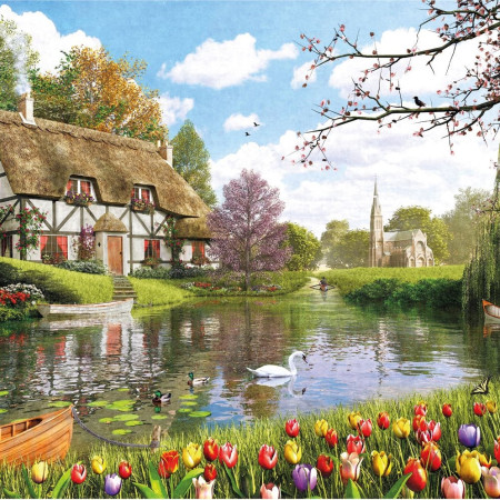 Căsuță lângă apă