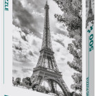 Puzzle - Dino - Turnul Eiffel alb-negru