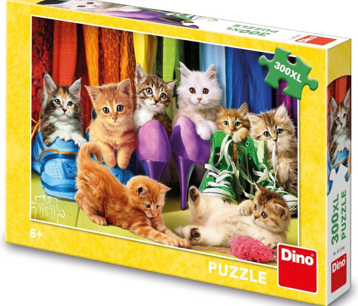Puzzle - Dino - Pisicuțe colorate