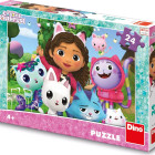 Puzzle - Dino - Gábi în grădină