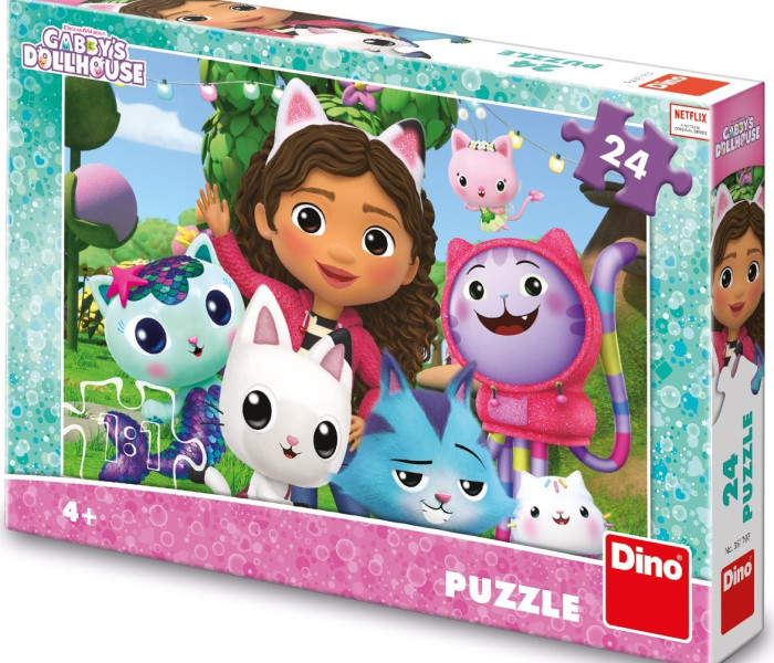 Puzzle - Dino - Gábi în grădină