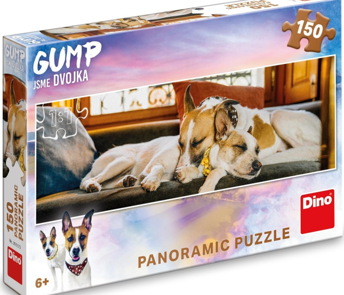 Puzzle - Dino - Gump pe canapea