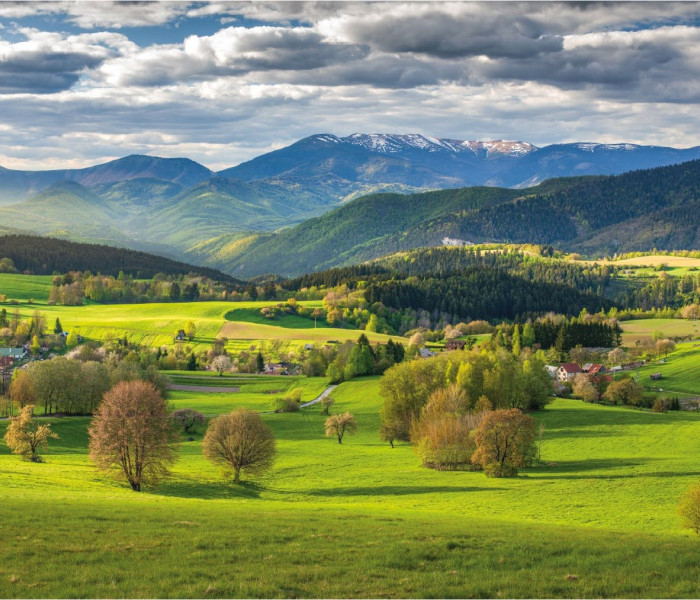 Puzzle - Dino - Primăvară deasupra Povrazník