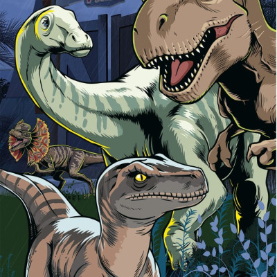 Jurassic World - Puzzle luminos