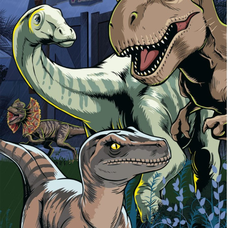 Jurassic World - Puzzle luminos