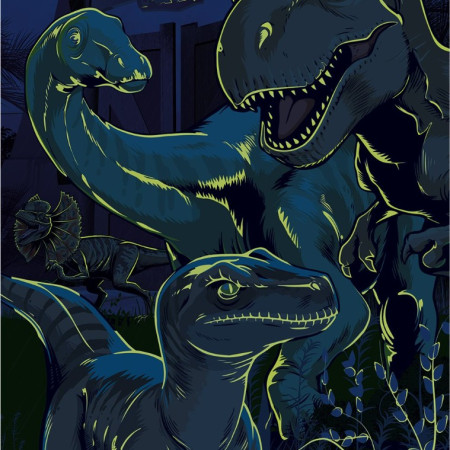 Jurassic World - Puzzle luminos