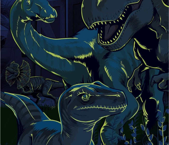 Puzzle - Dino - Jurassic World - Puzzle luminos