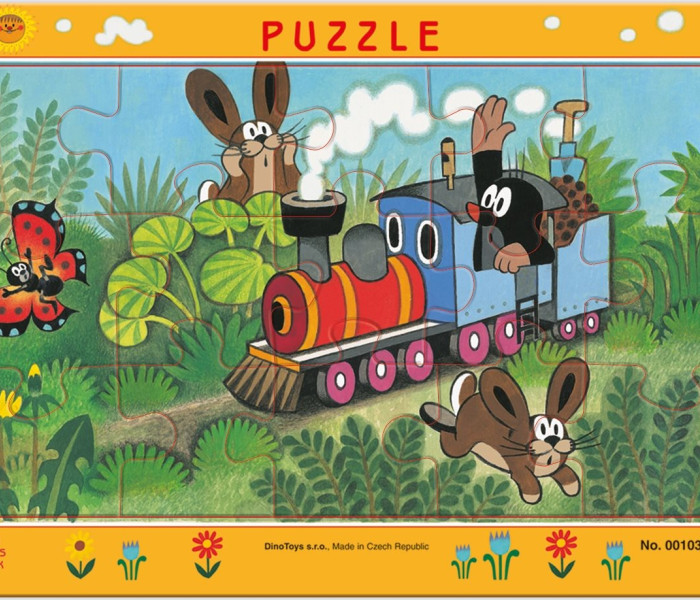 Puzzle - Dino - Cârtița și locomotiva