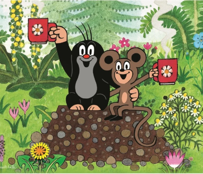 Puzzle - Dino - Cârtița și animăluțele