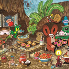 Puzzle - Dino - Cârtița în bucătărie