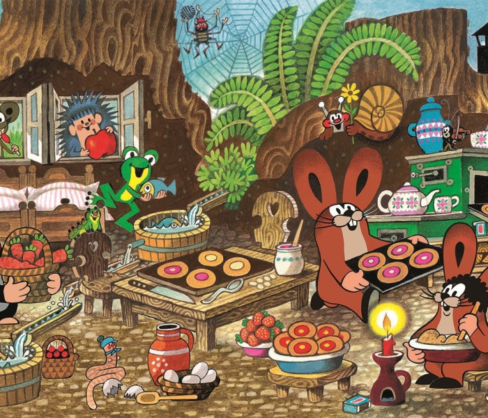 Puzzle - Dino - Cârtița în bucătărie