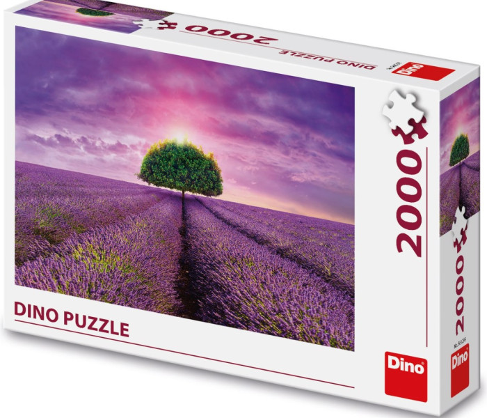 Puzzle - Dino - Câmp de lavandă