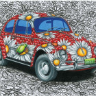 Puzzle - Dino - VW Broscuță pictată