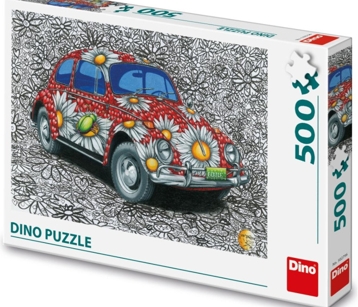 Puzzle - Dino - VW Broscuță pictată