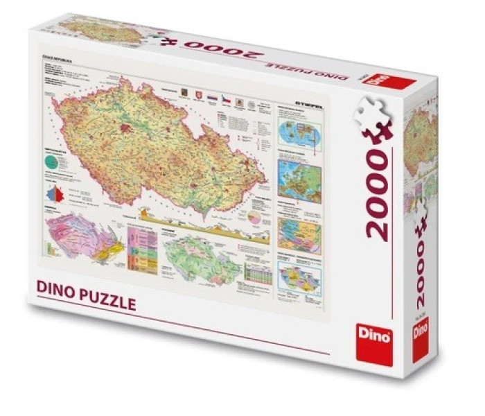 Puzzle - Dino - Hărți ale Republicii Cehe