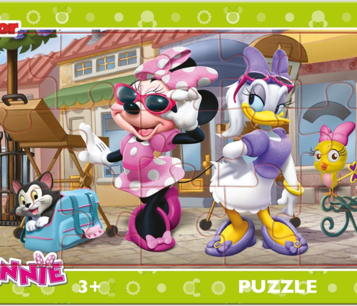 Puzzle - Dino - Minnie pe Montmartre