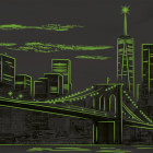 Puzzle - Dino - New York - Puzzle luminos