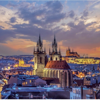 Vedere asupra Hradčany - Puzzle luminos