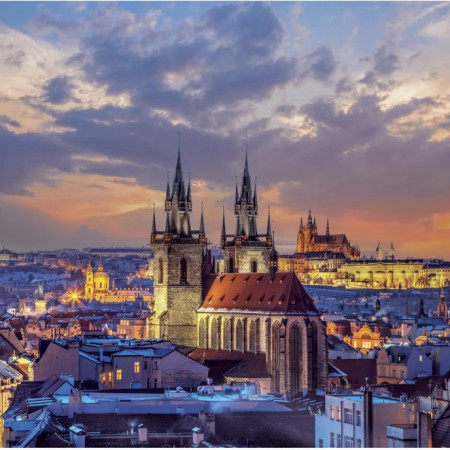 Vedere asupra Hradčany - Puzzle luminos