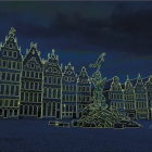 Puzzle - Dino - Furtună deasupra Anversului - Puzzle luminos