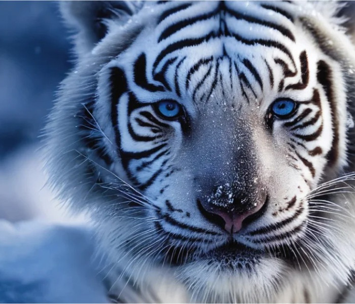 Puzzle - Dino - Tigru alb