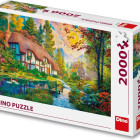 Puzzle - Dino - Căsuță lângă râu