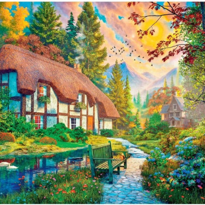 Căsuță lângă râu