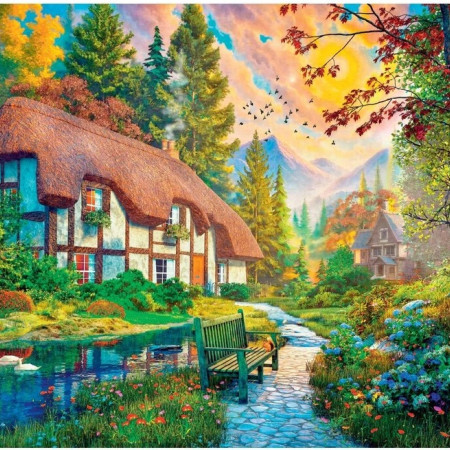 Căsuță lângă râu