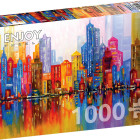 Puzzle - Enjoy - Oraș curcubeu