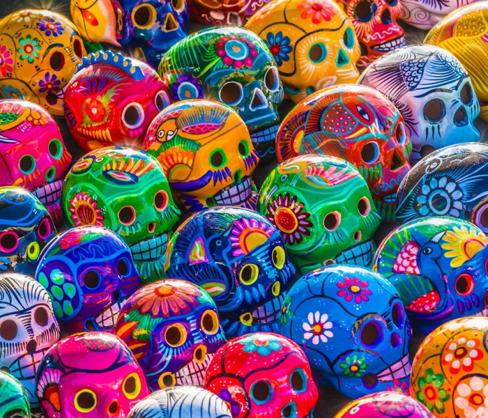 Puzzle - Enjoy - Crânii colorate