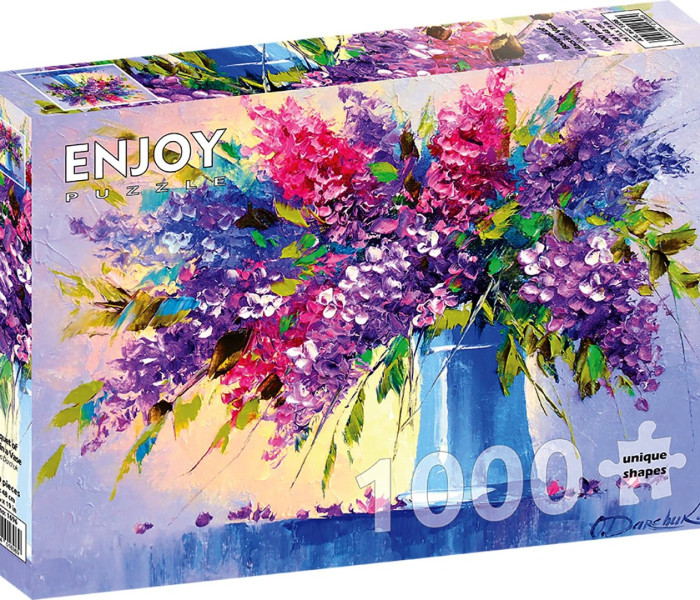 Puzzle - Enjoy - Buchet de liliac în vază