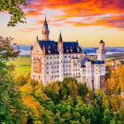 Puzzle - Enjoy - Castelul Neuschwanstein toamna în Germania