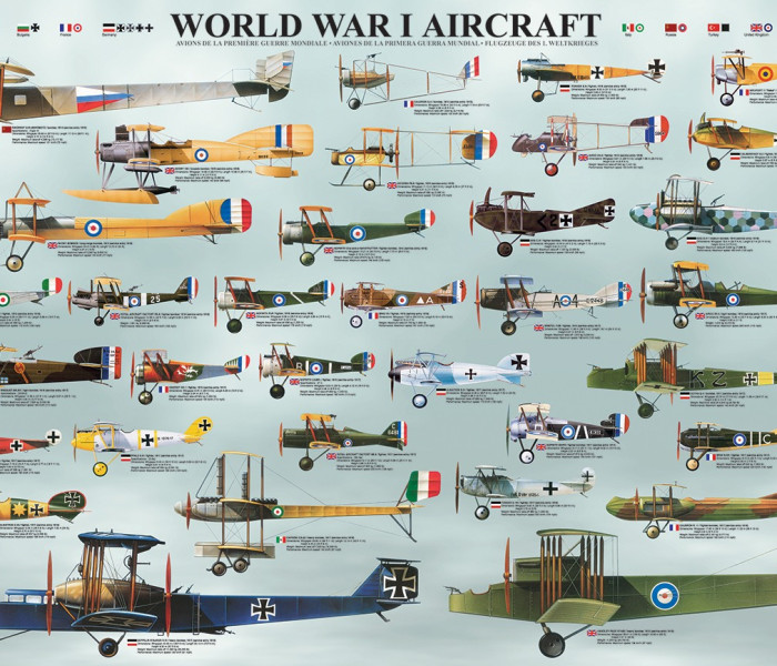 Puzzle - Eurographics - Avioane din Primul Război Mondial