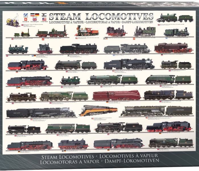 Puzzle - Eurographics - Locomotive cu abur