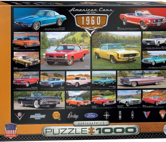 Puzzle - Eurographics - Mașini americane din anii  60