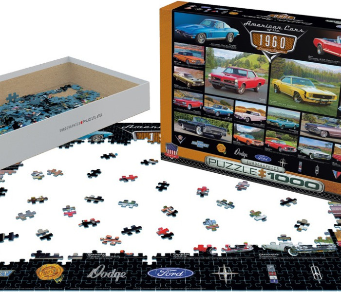 Puzzle - Eurographics - Mașini americane din anii  60