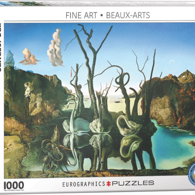 Salvador Dalí - Lebede reflectând elefanți