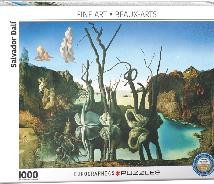 Puzzle - Eurographics - Salvador Dalí - Lebede reflectând elefanți