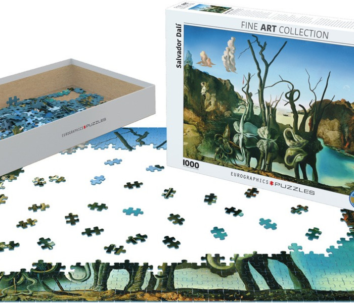 Puzzle - Eurographics - Salvador Dalí - Lebede reflectând elefanți
