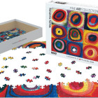 Puzzle - Eurographics - Kandinsky - Studiu de pătrate colorate