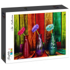 Puzzle - Grafika - Vaze colorate cu flori