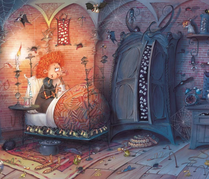 Puzzle - Grafika - Dormitor vrăjitoare