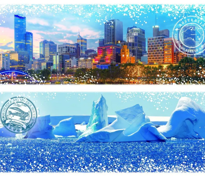 Puzzle - Grafika - Călătorie în jurul lumii - Australia, Antarctica