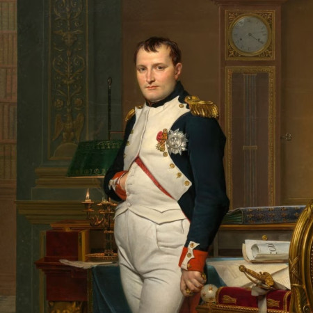 Împăratul Napoleon în biroul său din Tuileries