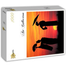 Puzzle - Grafika - Gheisha la apus