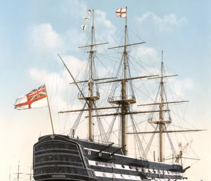 Puzzle - Grafika - HMS Victory în Portsmouth
