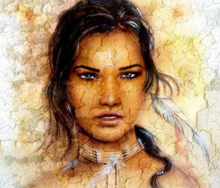 Puzzle - Grafika - Femeie indiană